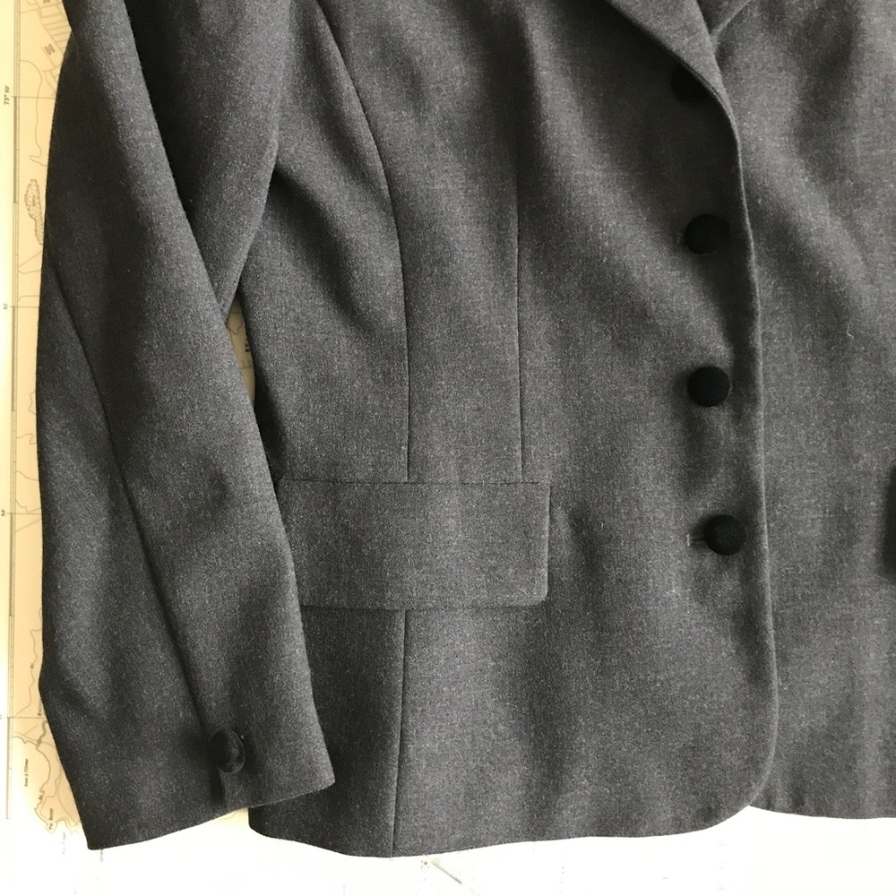 Vintage Rena Rowan for Saville Velvet Trimmed Blazer - Picture 4 of 8